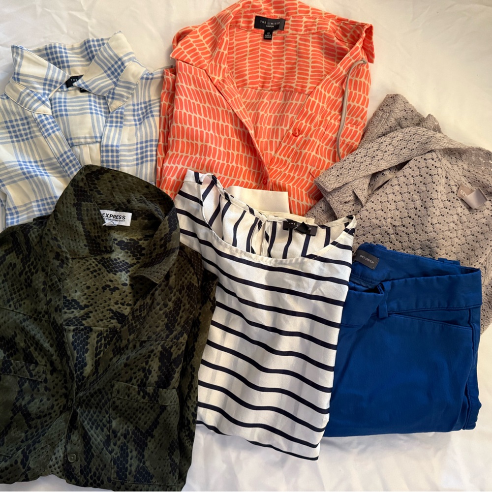 6 Items! Variety of tops from Express, The Limited, Chicos, & The Limited pants